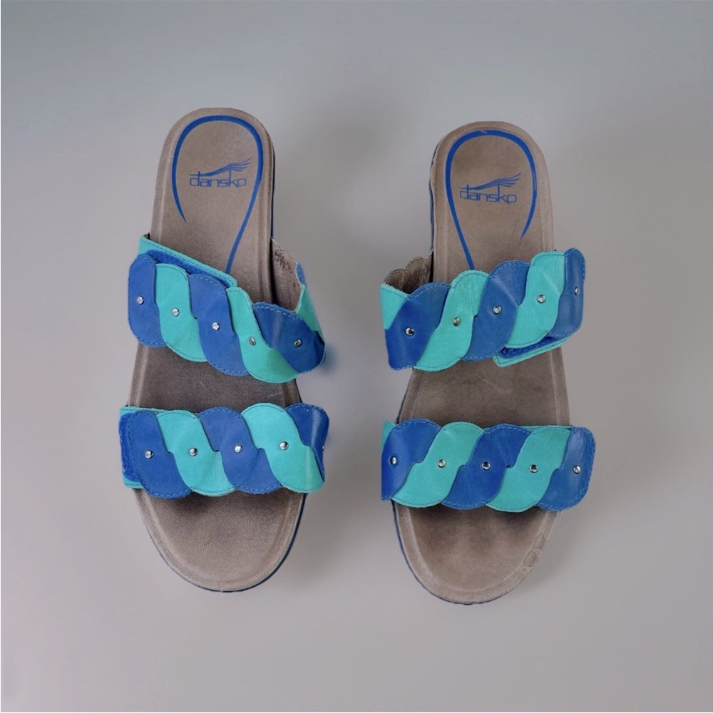 Dansko Women Slide Sandals Blue Size 40